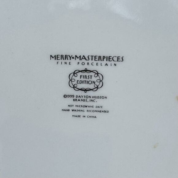 Merry Masterpieces Fine Porcelain Plate "Santa Klutz ” 1999 Dayton Hudson - Picture 3 of 4